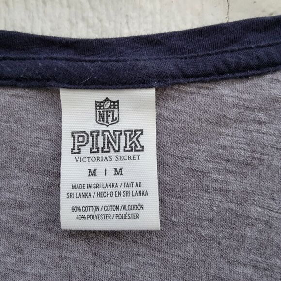 pink Victoria Secret New England patriots tshirt Women's sz M - Picture 3 of 4